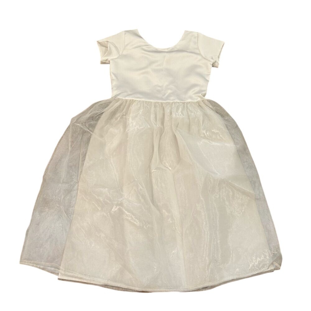 Us Angels White Flower Girl Dress Blessing Church Wedding Size 10